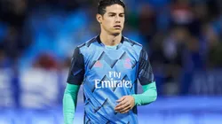 James Rodríguez, jugador del Real Madrid de España.