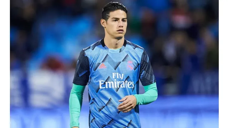 James Rodríguez, jugador del Real Madrid de España.