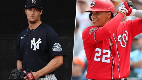 Gerrit Cole y Juan Soto (Getty Images)