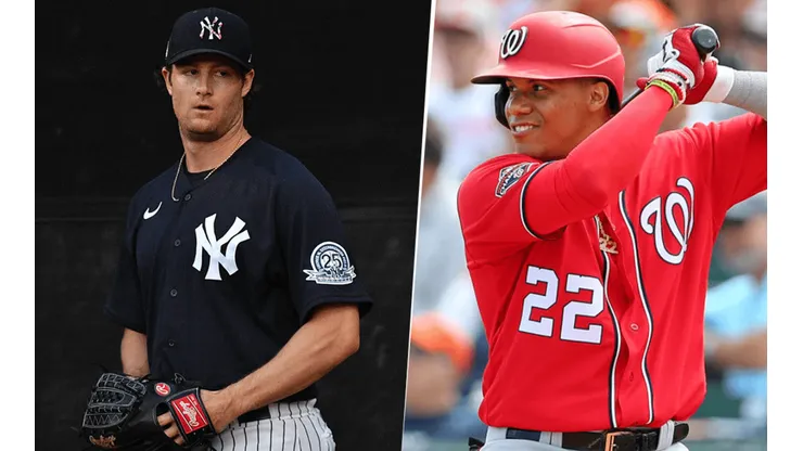 Gerrit Cole y Juan Soto (Getty Images)