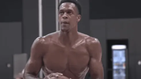 Rajon Rondo en los entrenamientos de los Lakers (Captura de pantalla)