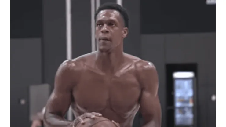 Rajon Rondo en los entrenamientos de los Lakers (Captura de pantalla)