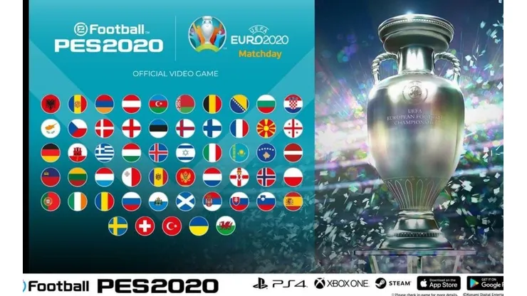 Evento eFootball PES 2020 para consolas y móviles del modo Euro 2020