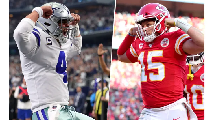 Prescott y Mahomes (Getty Images)