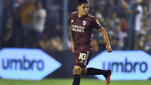 Juan Fernando Quintero durante un partido de River.
