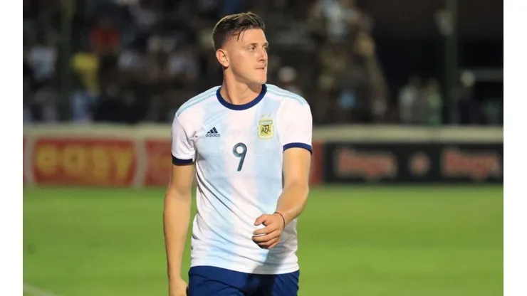 Adolfo Gaich en la Selección Argentina.