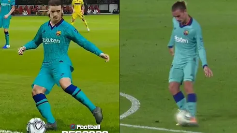 ¡Idéntico! Recrean el épico golazo de Griezmann al Villareal en el PES 2020
