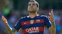 Dani Alves durante su paso por Barcelona.