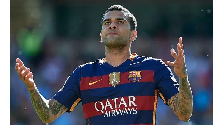 Dani Alves durante su paso por Barcelona.