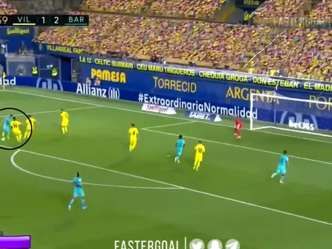 Griezmann recibió una pisada de taco de Messi y la picó para un golazo épico