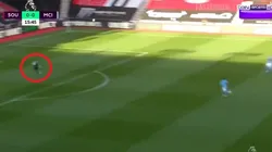 Ederson estaba muy adelantado.