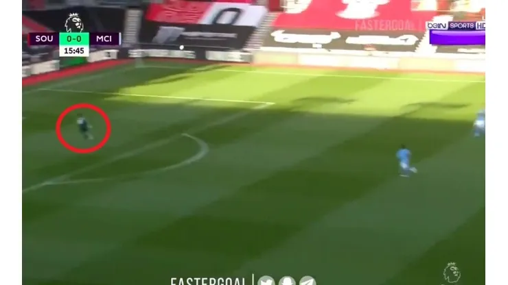Ederson estaba muy adelantado.