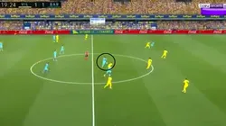 Foto del gol de Messi y Suárez.