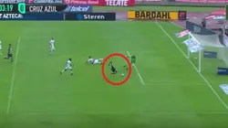 Pumas y Cruz Azul empatan 1-1. (Captura)