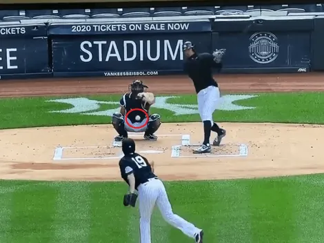VIDEO: increíble golpe en la cabeza de jugador de los Yankees por línea