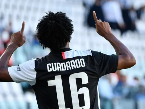 Cuadrado hizo un gol y su esposa lo recibió con una lindísima sorpresa