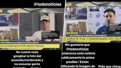 Natalie Weber explotó en Instagram contra TN por las fotos de Mauro Zárate
