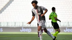 Juan Guillermo Cuadrado, tras anotar su segundo gol en la Serie A 19/20.