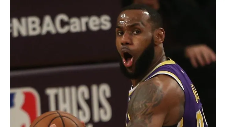 LeBron James, jugador de los Lakers (Getty Images)