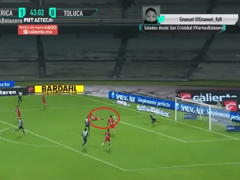 Insólito: gol en contra de Toluca y América gana 2-0