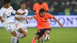 Foto de Lionel Messi, jugador de Barcelona.