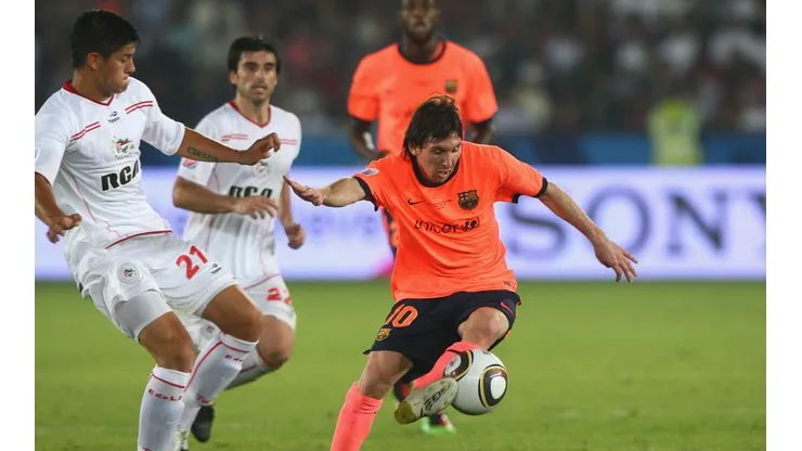 Foto de Lionel Messi, jugador de Barcelona.