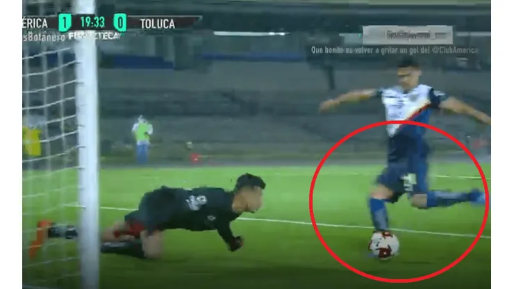 Henry Martin puso el 1-0 para América. (Captura)