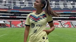 Jana Gutiérrez no se quiso perder el América-Toluca