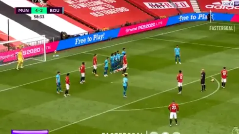 Viva el fútbol, Bruno Fernandes: en un tiro libre demostró toda su calidad