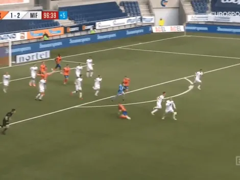 Es igual: en Noruega imitaron el gol del Pity Martínez a Boca