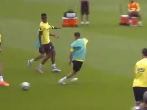 Video: gol de Messi en el entrenamiento de Barcelona mientras se habla de su salida