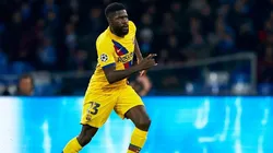 Samuel Umtiti durante un partido de Barcelona.