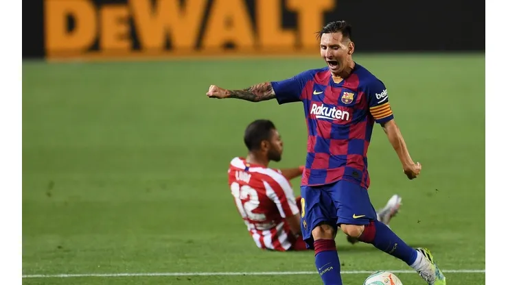Foto de Lionel Messi, jugador de Barcelona.