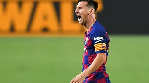 Foto de Lionel Messi, jugador de Barcelona.