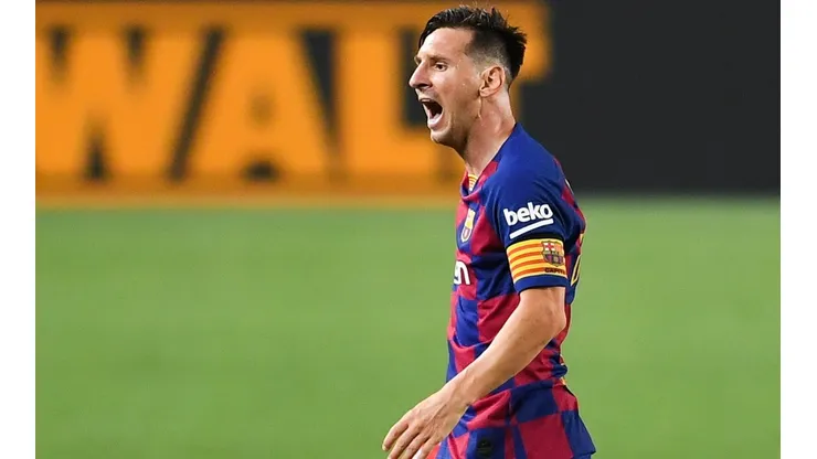 Foto de Lionel Messi, jugador de Barcelona.