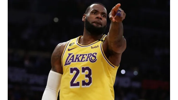 LeBron James, jugador de los Lakers (Getty Images)