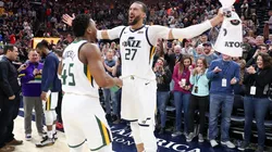 Donovan Mitchell junto a Rudy Gobert (Getty)