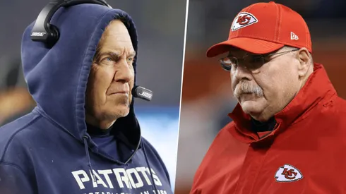Bill Belichick y Andy Reid (Getty Images)