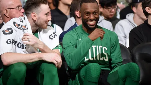 Gordon Hayward junto a Kemba Walker (Getty)