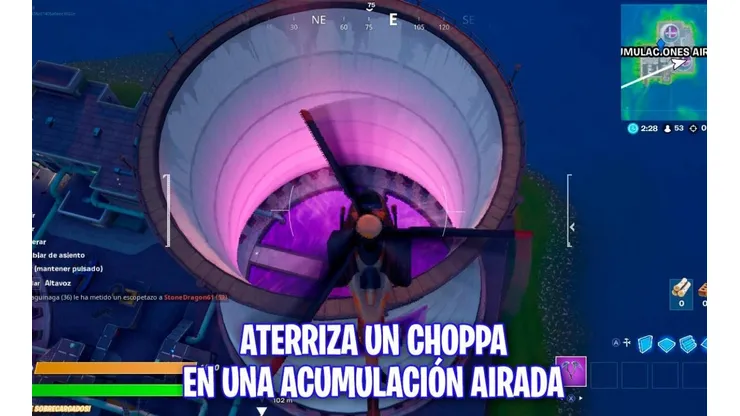 Fortnite desafios semana 3: ¿cómo aterrizar un Choppa en Acumulaciones Airadas?
