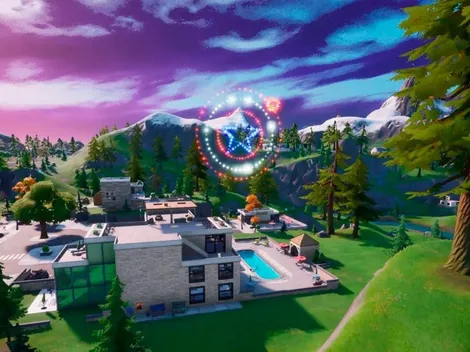 Desafío rápido en Fortnite de activar fuegos artificiales... ¿misión especial para la skin de Capitán América?