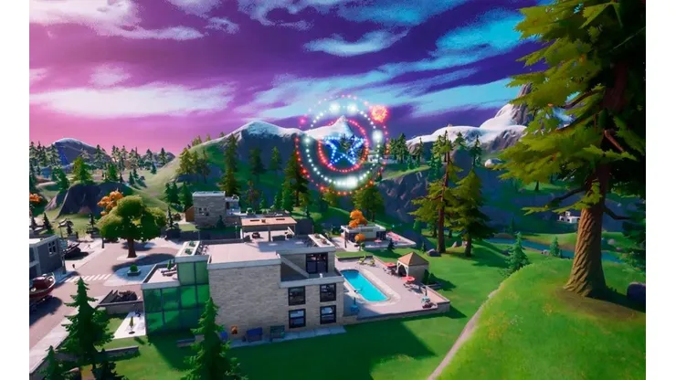 Desafío rápido en Fortnite de activar fuegos artificiales... ¿misión especial para la skin de Capitán América?