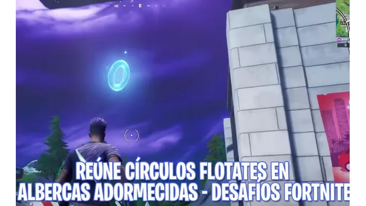 Como reunir Círculos Flotantes en Albercas Adormecidas - Desafíos Fortnite