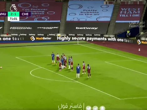 Qué pegada: el golazo de tiro libre de Willian para Chelsea contra West Ham