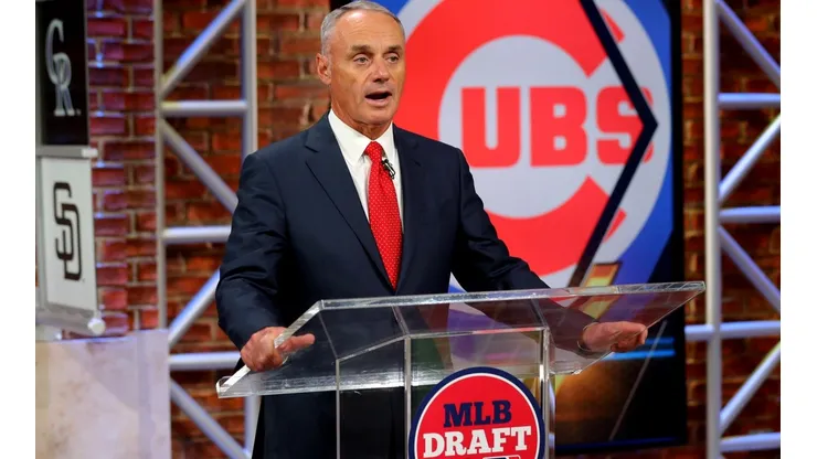 Rob Manfred en el Draft 2020 de la MLB (Getty)