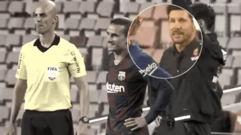 Video: la reacción de Simeone al ver que Griezmann iba a entrar a los 91'