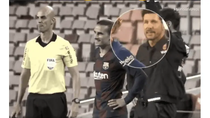 Video: la reacción de Simeone al ver que Griezmann iba a entrar a los 91'