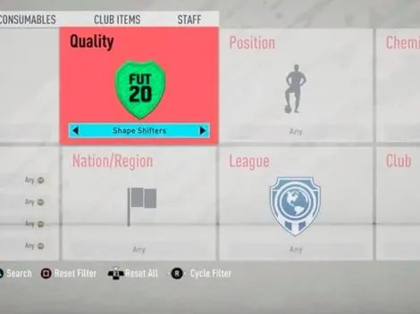 El filtro de cartas especiales por fin llegará en una actulización de FIFA 20