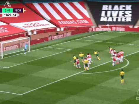 Para que mire Scaloni: la espectacular volada de Emiliano Martínez con Arsenal