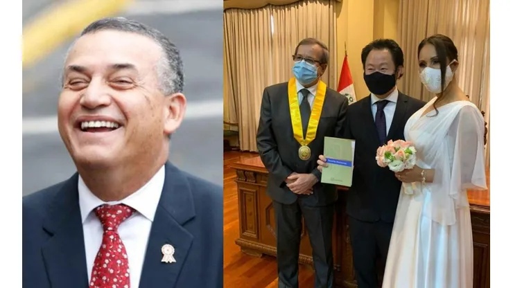 Kenji Fujimori se casó este lunes en Miraflores.
